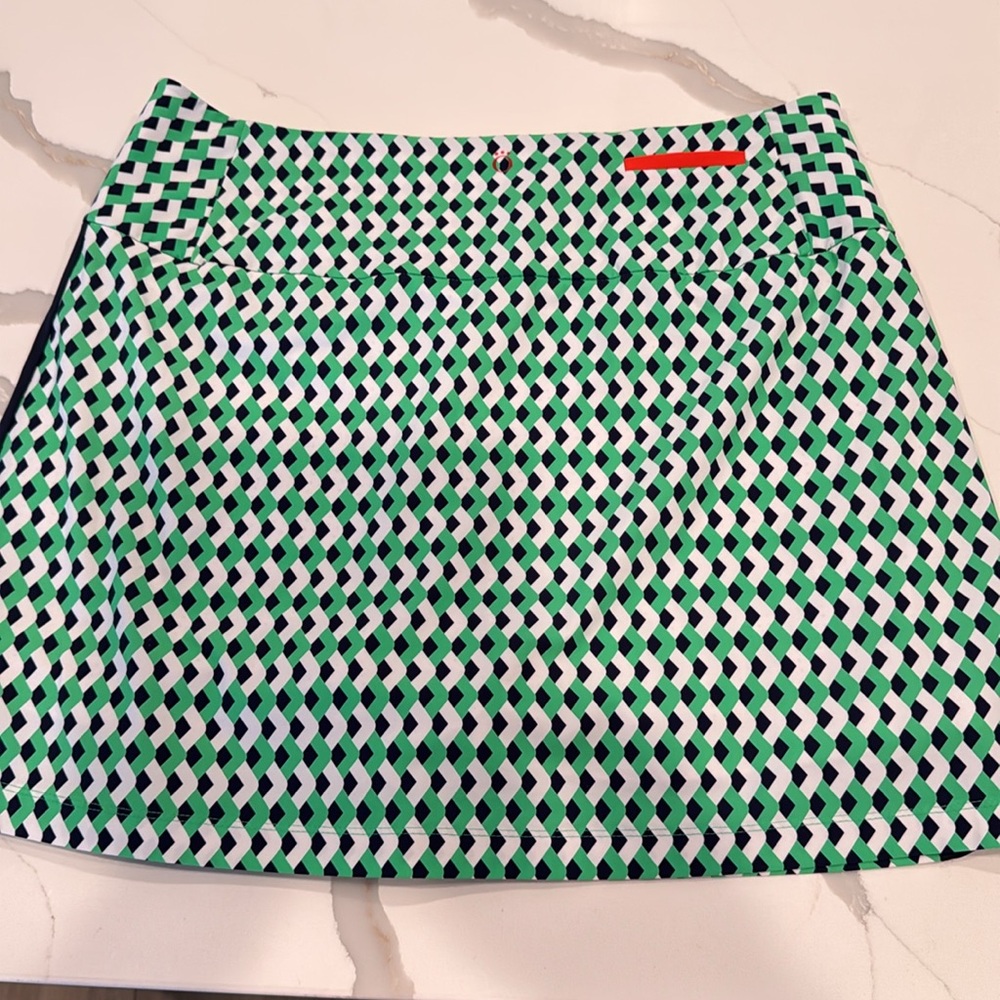 Kinona Green and White Golf Skort for Athletic Wear XL - Picture 7 of 8